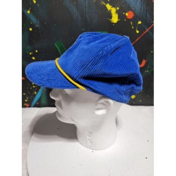 Vintage Stylemaster Lions International Corduroy Cap Hat SNAP BACK #H55 - Picture 2 of 7